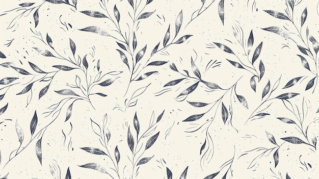 leaf seamless pattern vintage background