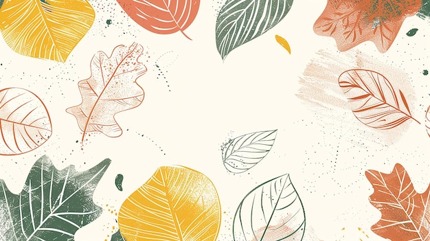 leaf seamless pattern vintage background