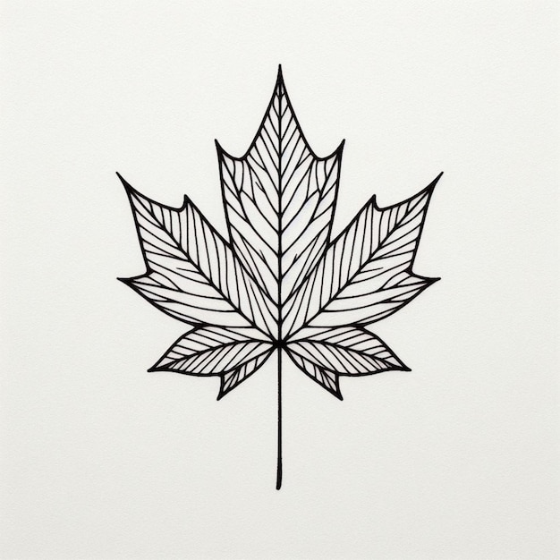 Photo leaf tattoo design