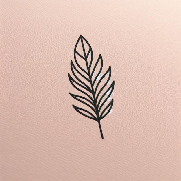 Photo leaf tattoo design