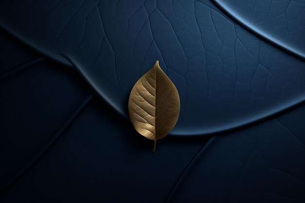 Photo a leaf that has the word gold on it