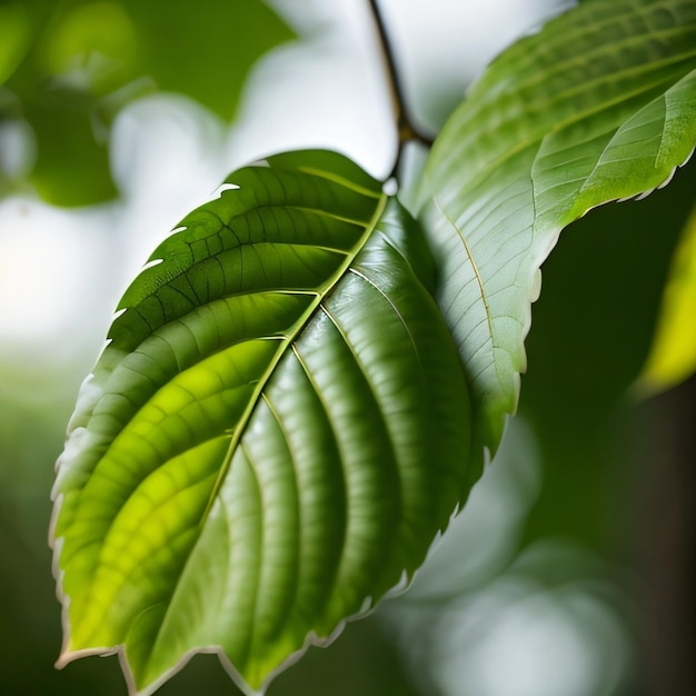 A leaf that has the word " on it " on it