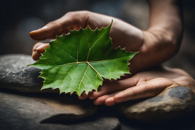 a leaf that has the word  leaf  on it