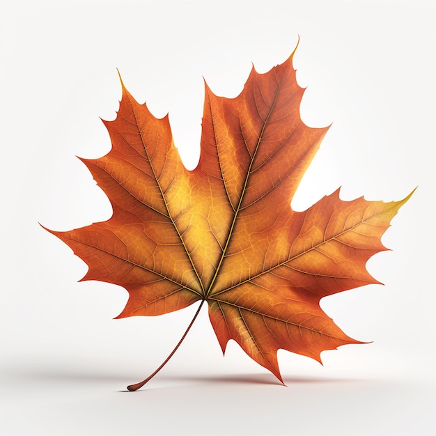 A leaf that has the word maple on it