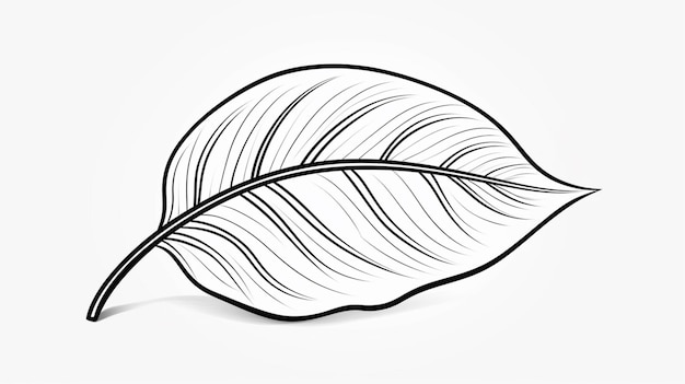 Photo leaf vector on a white background