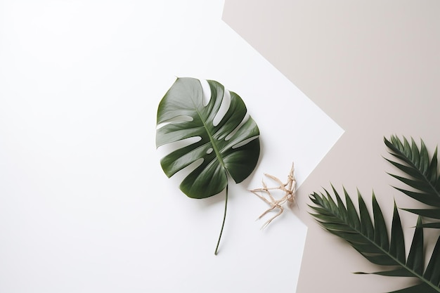 A leaf on a white background with a white background