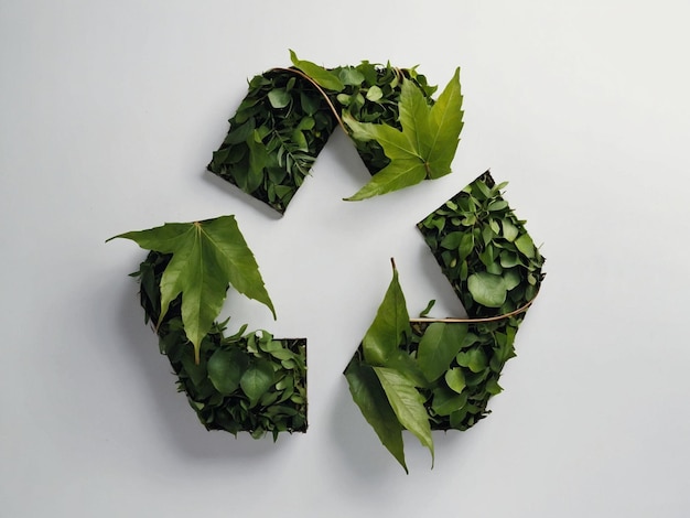 leafshaped recycling symbol