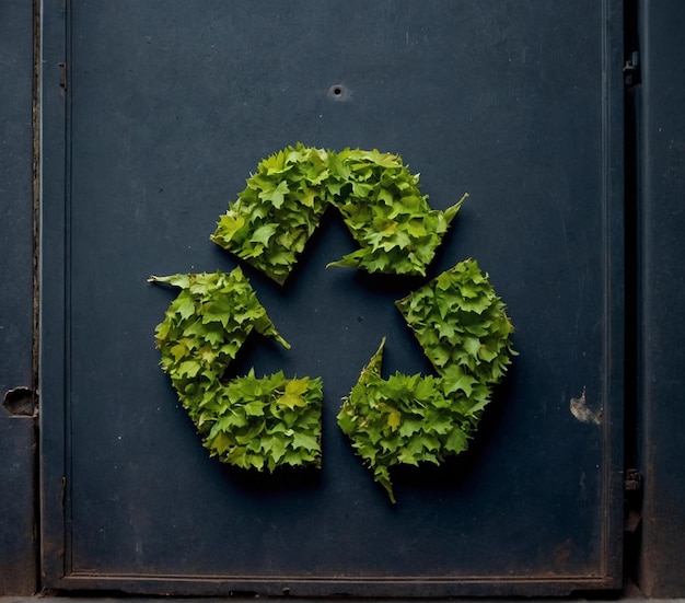 leafshaped recycling symbol