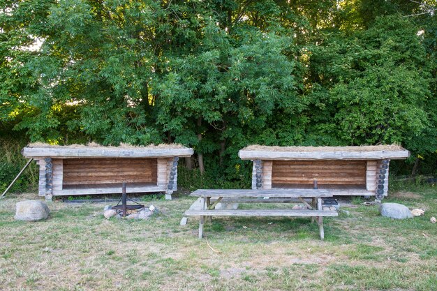 A leanto shelter in Denmark