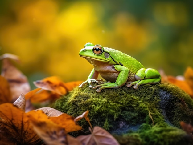 Leaping life a frog's enchanting existence in the tranquil heart of the wilderness