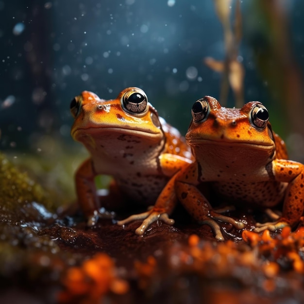 Leaping Life: A frog's enchanting existence in the tranquil heart of the wilderness.