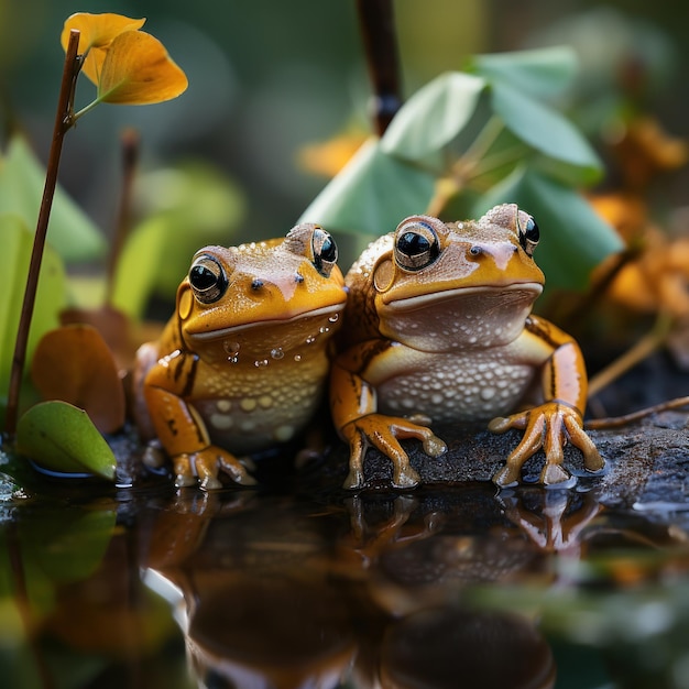 Leaping Life: het betoverende bestaan van een kikker in het rustige hart van de wildernis.