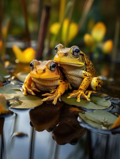 Leaping Life: het betoverende bestaan van een kikker in het rustige hart van de wildernis.