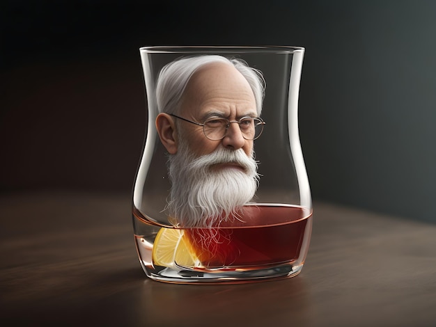 lear Drinking Glass AI Generated