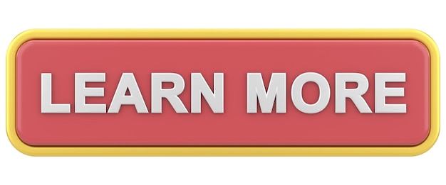 Learn more button 3D illustration
