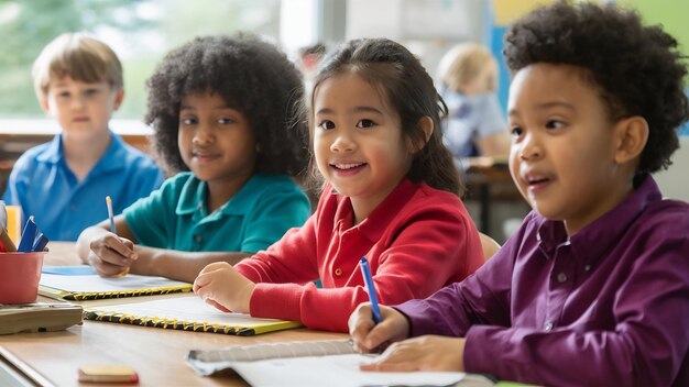 Photo learners in classroom