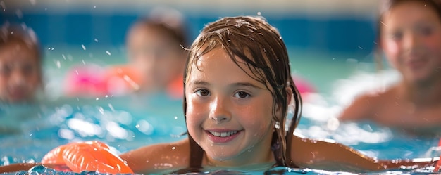 Learning the butterfly stroke rhythm and strength water wings