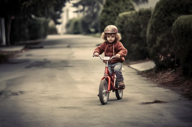 自転車に乗ることを学ぶ