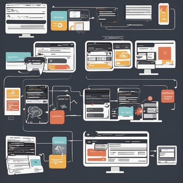 Photo learning web developement connecting web and p