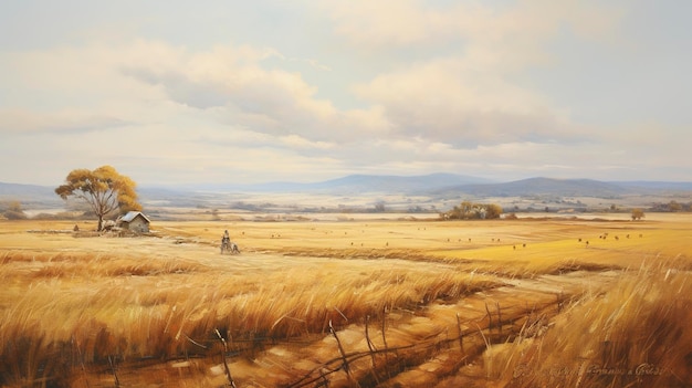 Leased Agricultural Land and Farms oil painting