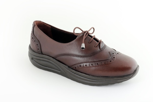 Leather and comfortable women's shoes