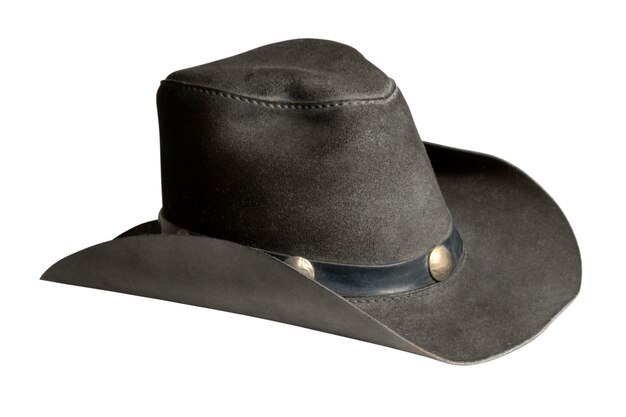 Foto cappello da cowboy in pelle