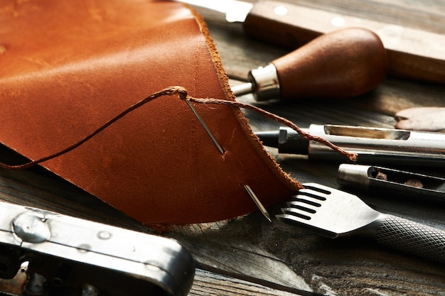 Photo leather crafting tools