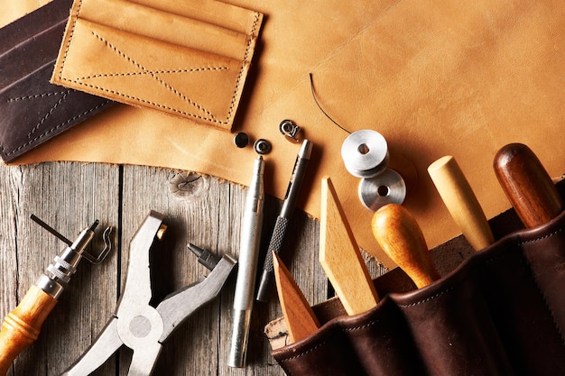 Photo leather crafting tools