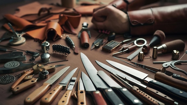 Leather crafting tools