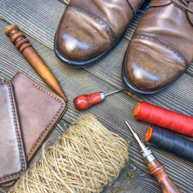 Leather goods. workshop for the manufacture of clothing and accessories.