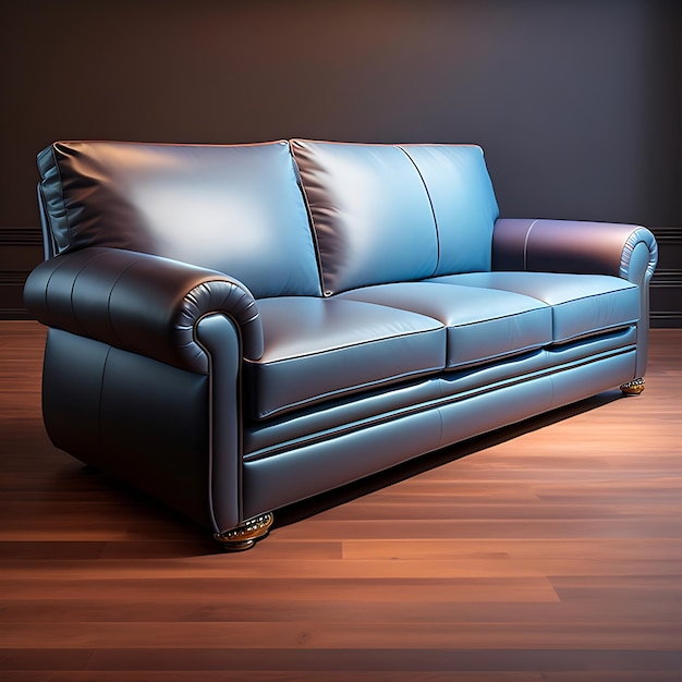 Photo leather luxurious sofa couch