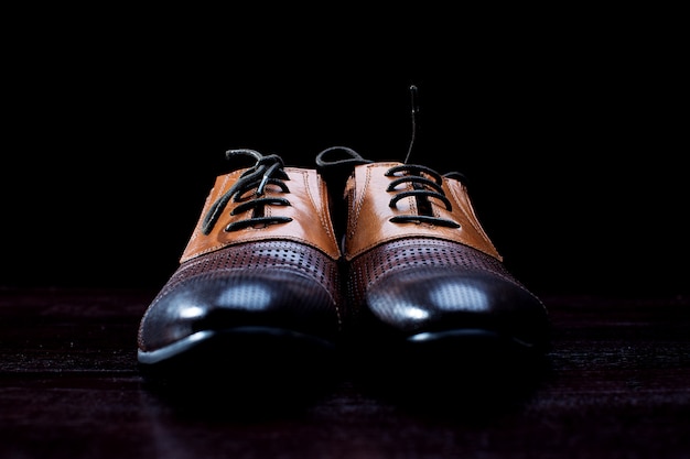 Leather men's shoes