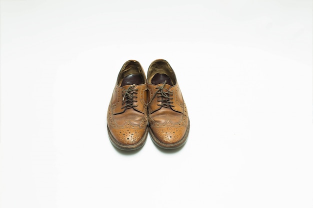 Photo leather shoes isolated