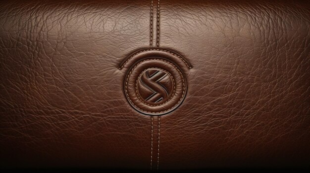 Photo leather with logo background