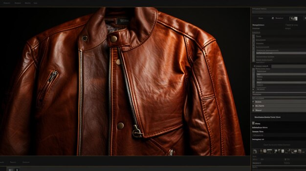 Photo leather with masterful skill background