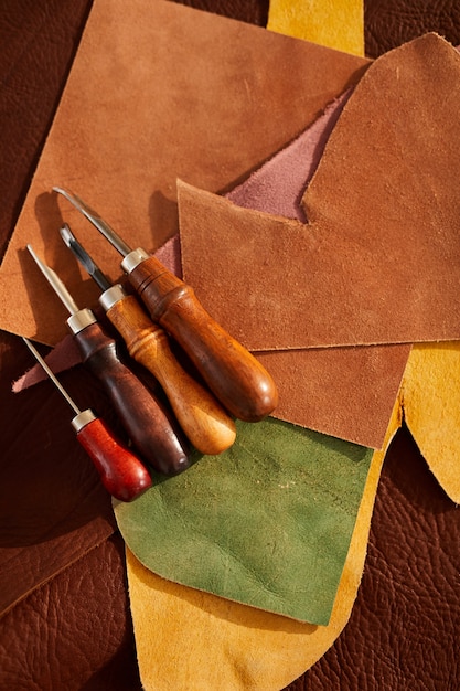 leatherwork background