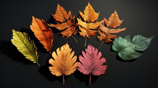 Leaves AI generated Image