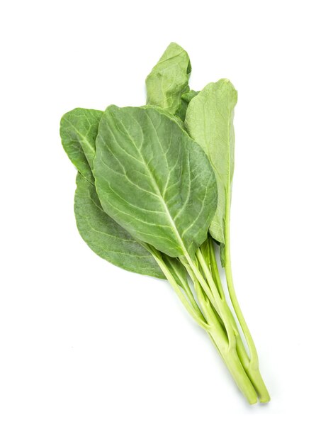 leaves of collards on background