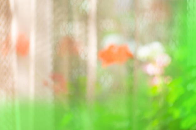 Premium Photo | Leaves and flowers bokeh for nature background amazing blur  and soft focus field of flowers in the garden