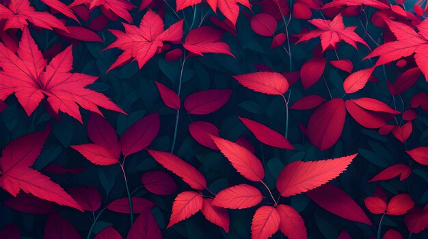 Leaves Foliage Background Botanical Flowers with copy space A Dreamy and Mystic Tropic Leaves Imagery on a Lush Background Generated by AI