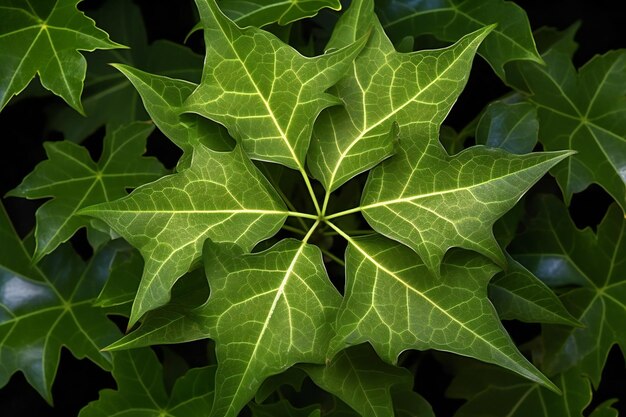 Leaves of ivy closeup nature background