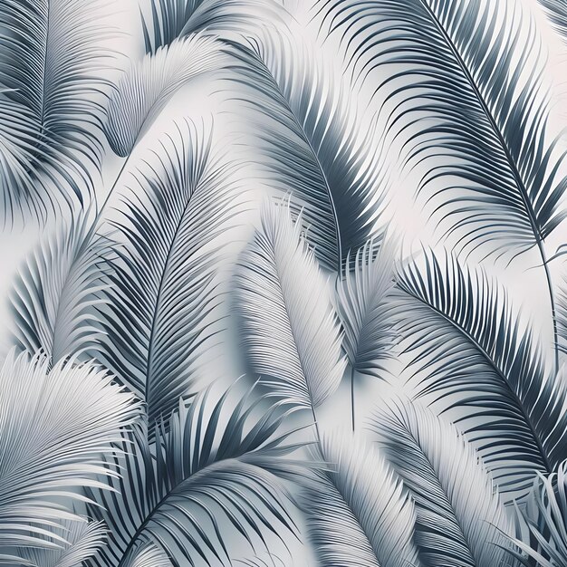 Photo leaves palm background pattern ai generator