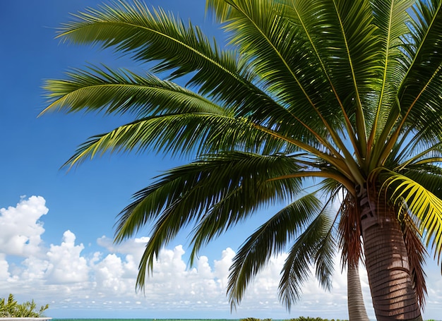 leaves of palm tree