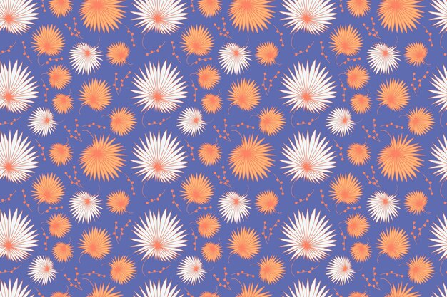 Photo leaves seamless pattern