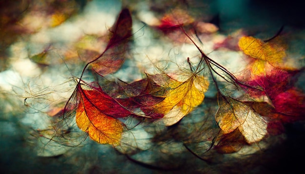 leaves whirlwind in beautiful october park photography