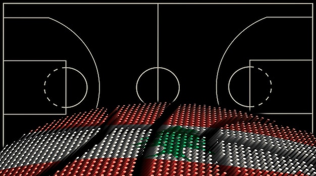 Lebanon Basketball court background Basketball Ball