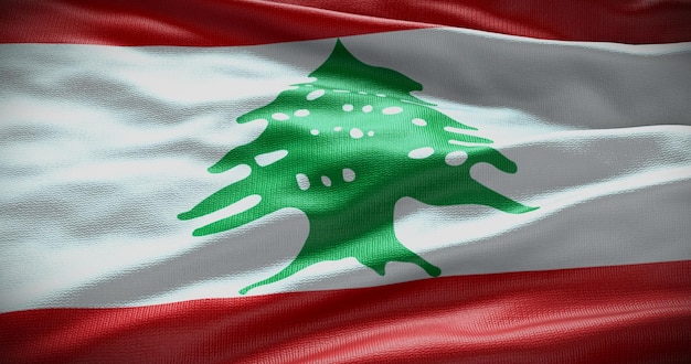 Lebanon national flag background illustration Symbol of country