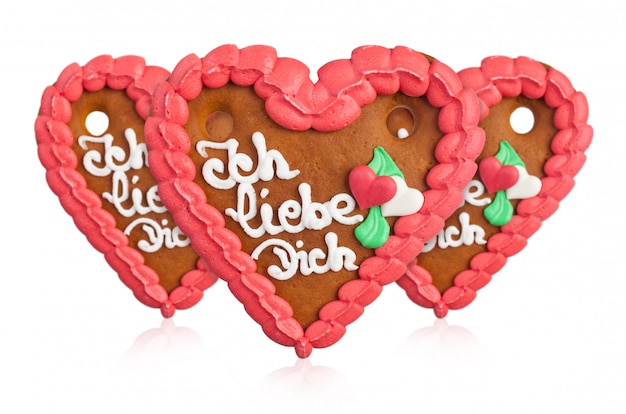 Lebkuchenherzen gingerbread Heart cookie