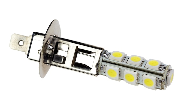 Led lamp for auto isolated on the white background