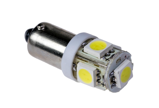 Led lamp for auto isolated on the white background